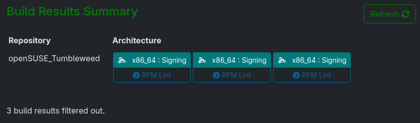 Important Build Targets - Show Build Results