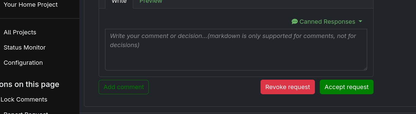 Simplified Dropdown of the Accept button