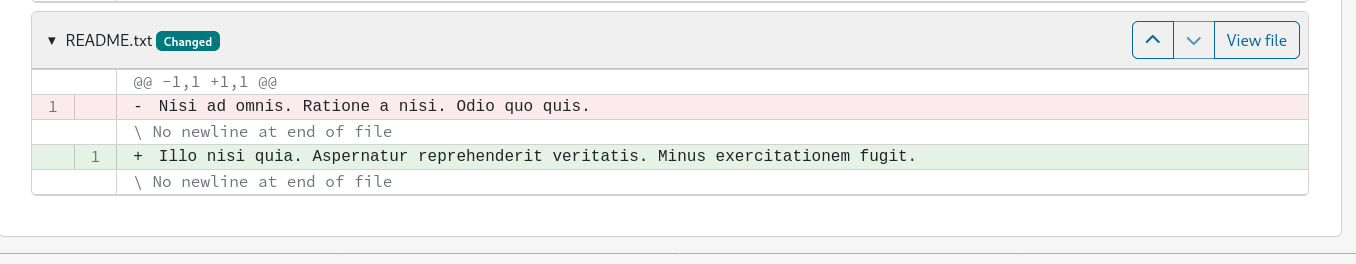 A screenshot of the new way to enhance the code changes